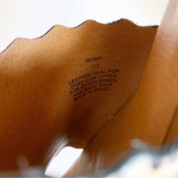 Matisse Roma Cheetah Print Wedge Sandal Size 7 - Picture 7 of 7